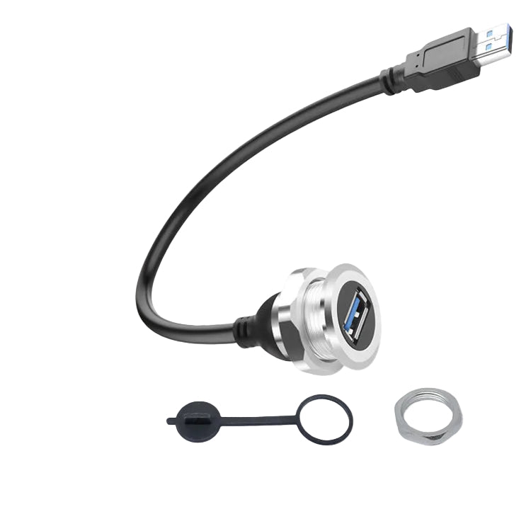 USB 3.0 dashboard panel mount socket
