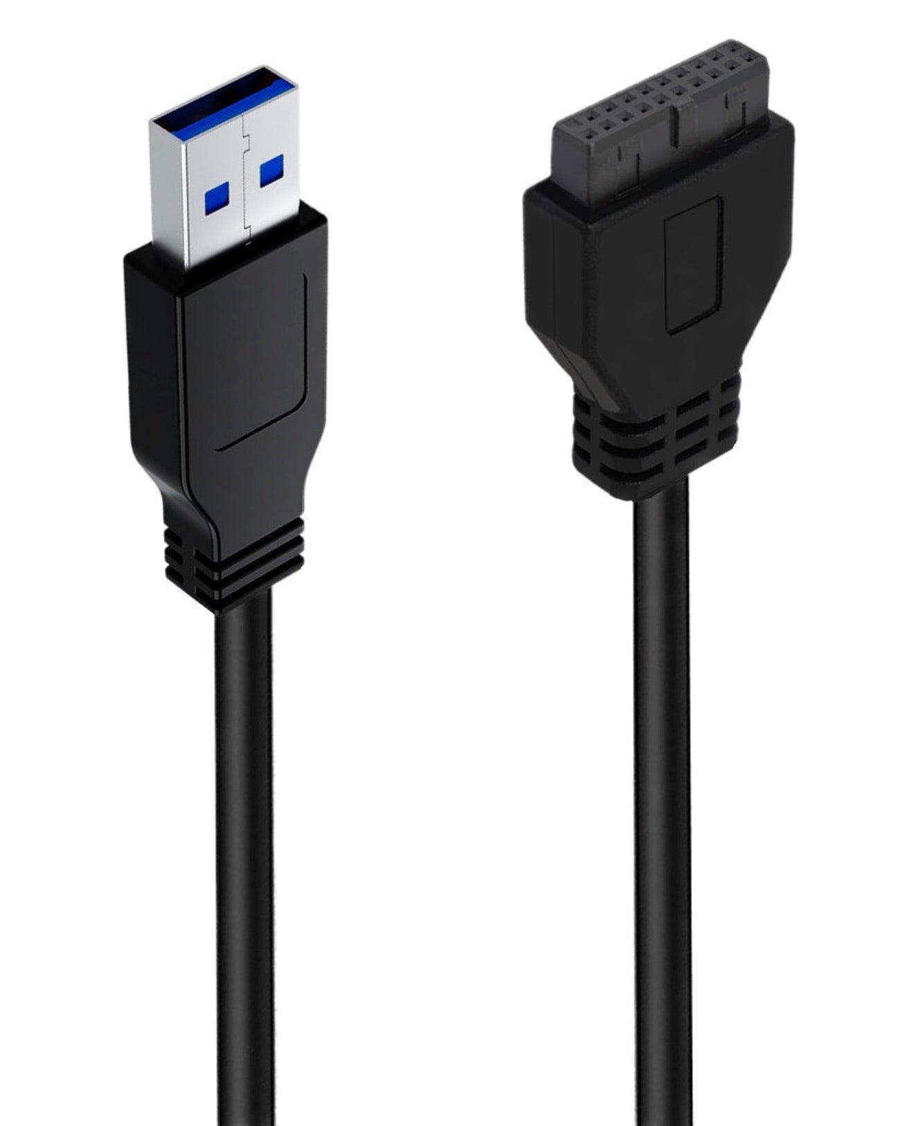 USB 3.0 Type-A male to 20 pin motherboard header female cable for internal USB 3.0 connections