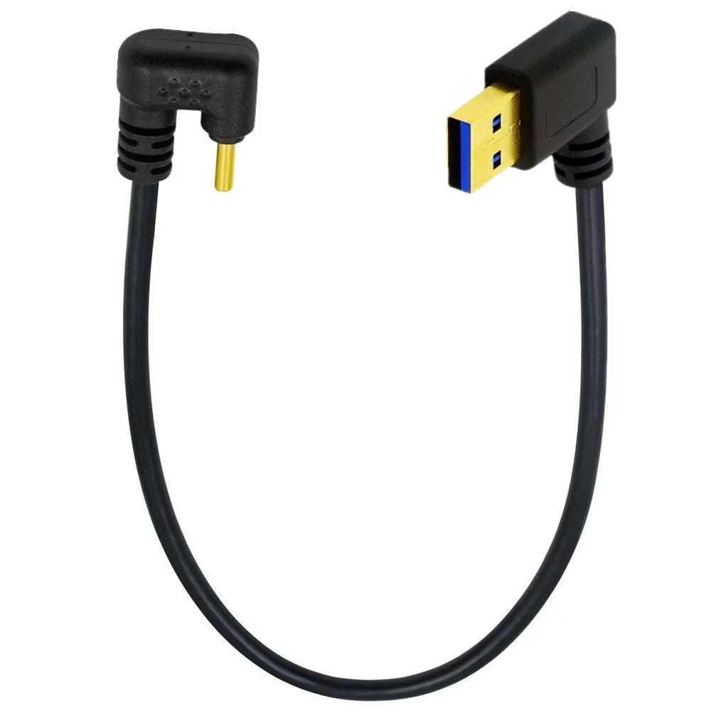 USB 3.0 to USB-C down angle extension cable