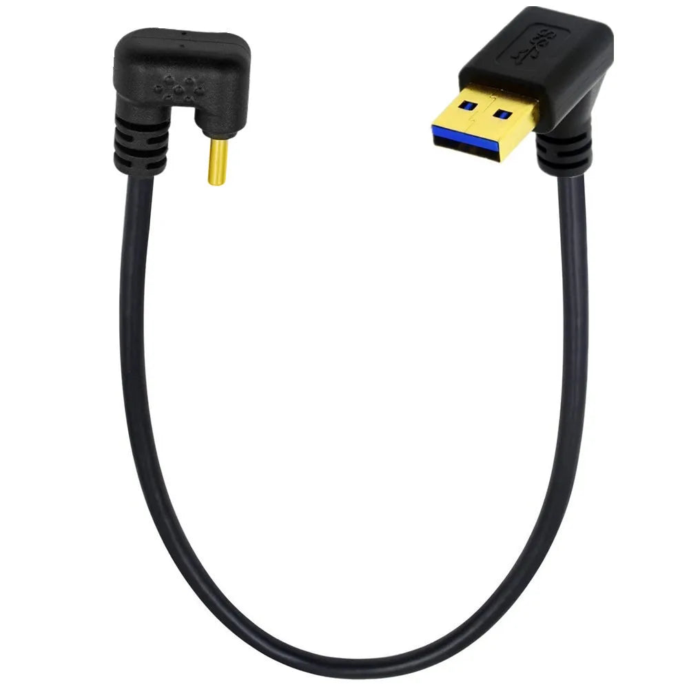 USB 3.0 A Male to USB-C Male U angled extension cable