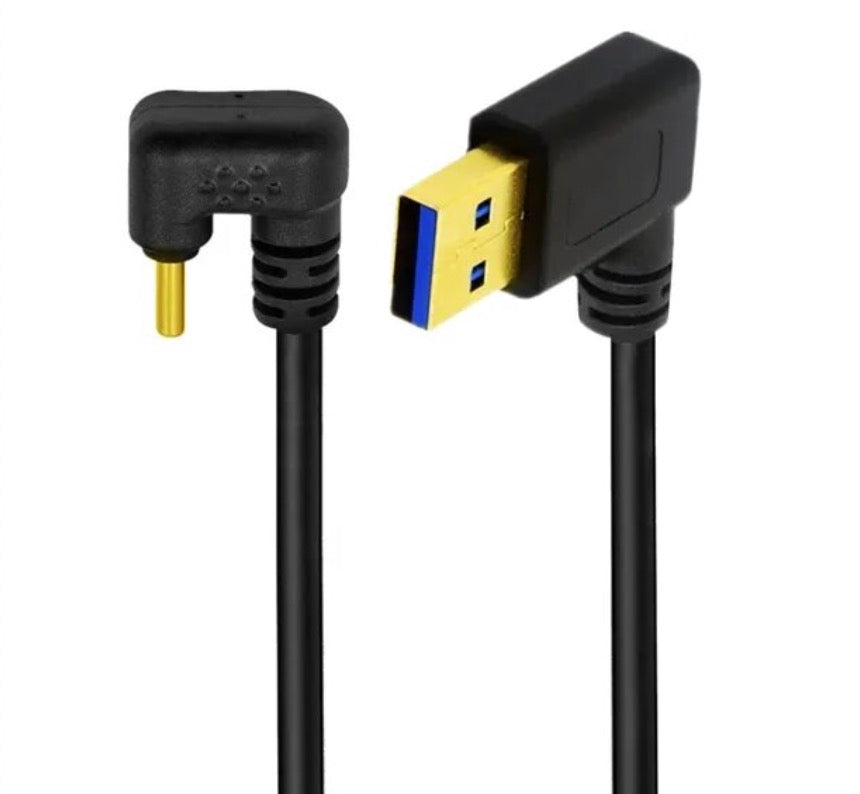 USB-C angled extension cable close-up view