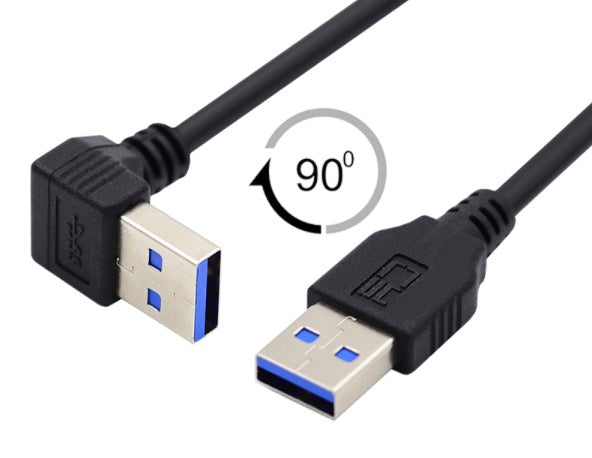 USB 3.0 cable connected to laptop and device