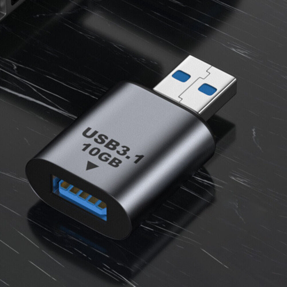 High speed USB 3.0 male to female coupler adapter with aluminium housing