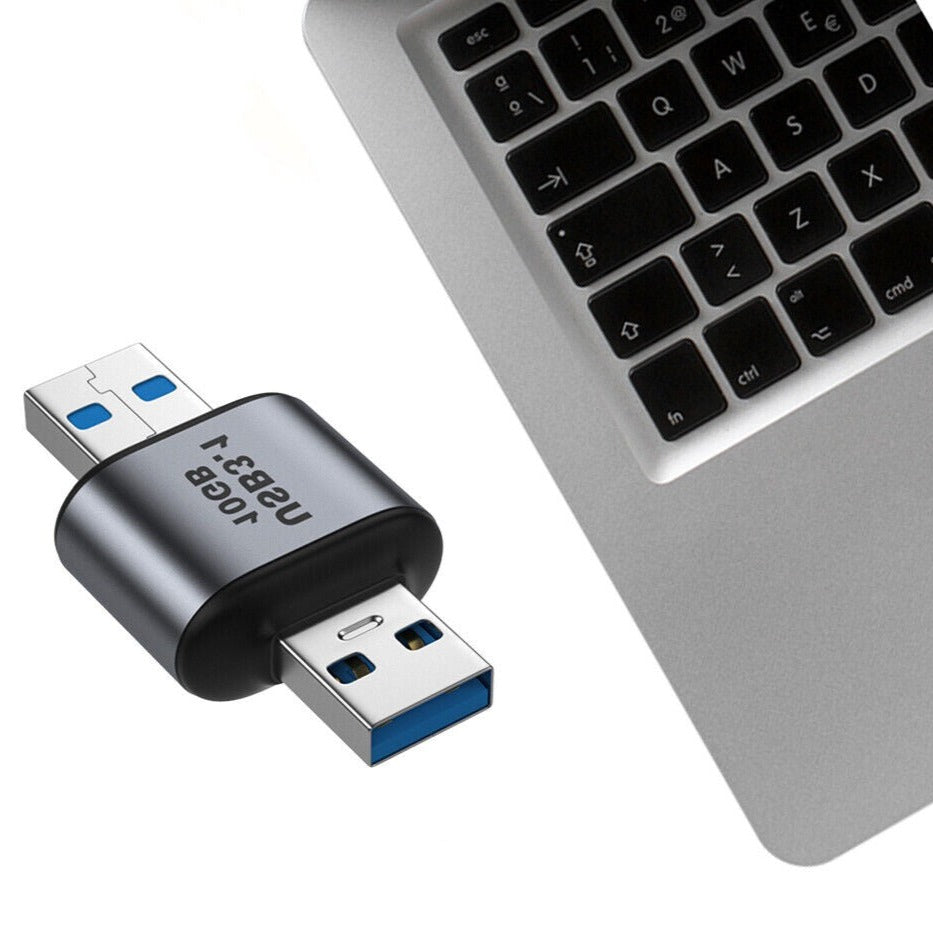 USB 3.0 male to male converter adapter with aluminium housing