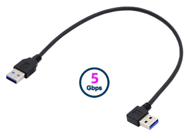  USB A 3.0 cable used in tight installation space