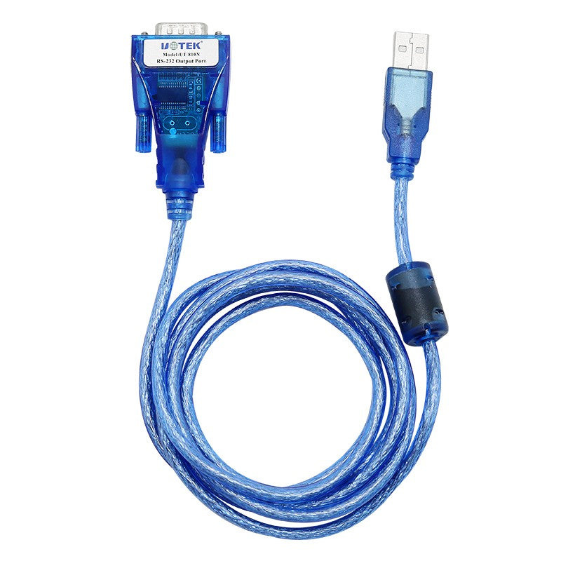 USB-A to DB9 male RS232 serial converter cable with ferrite core