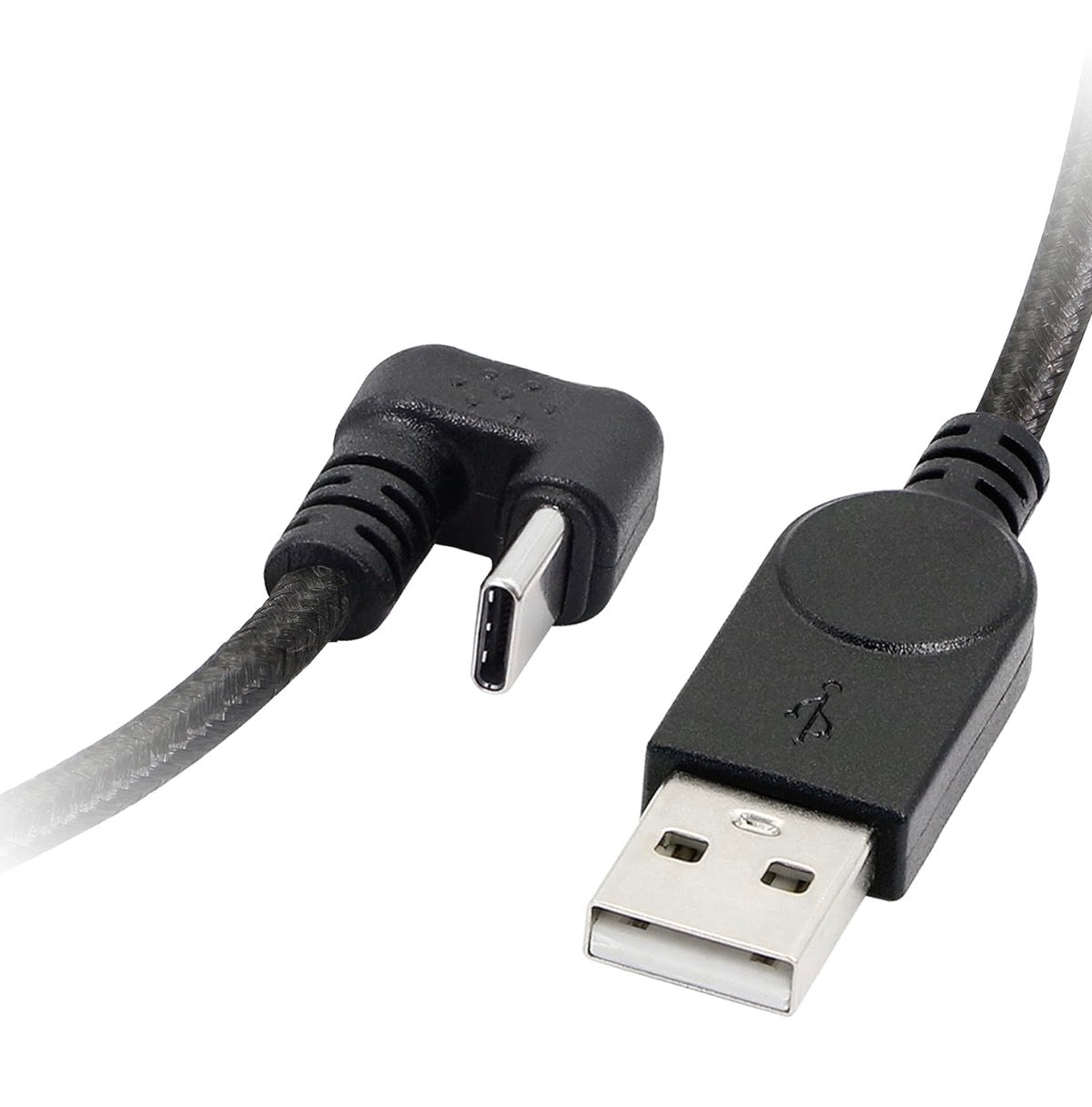 USB A to USB C U shape cable for charging and data synchronisation