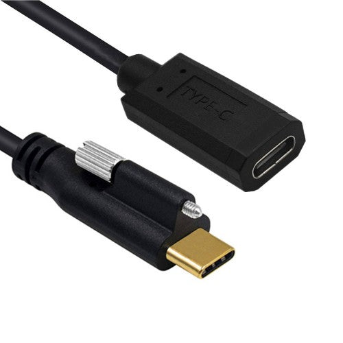 USB C male to female extension cable for industrial installations