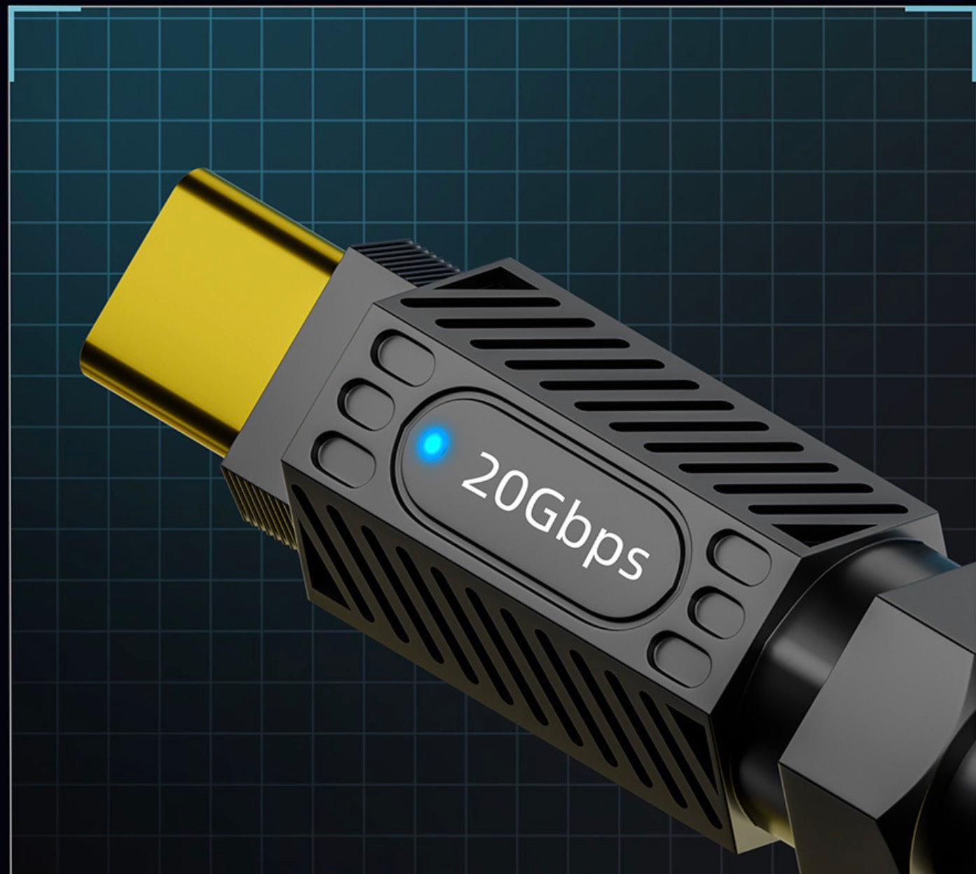 USB C extension cable supporting ultra fast 20Gbps data transfer speeds