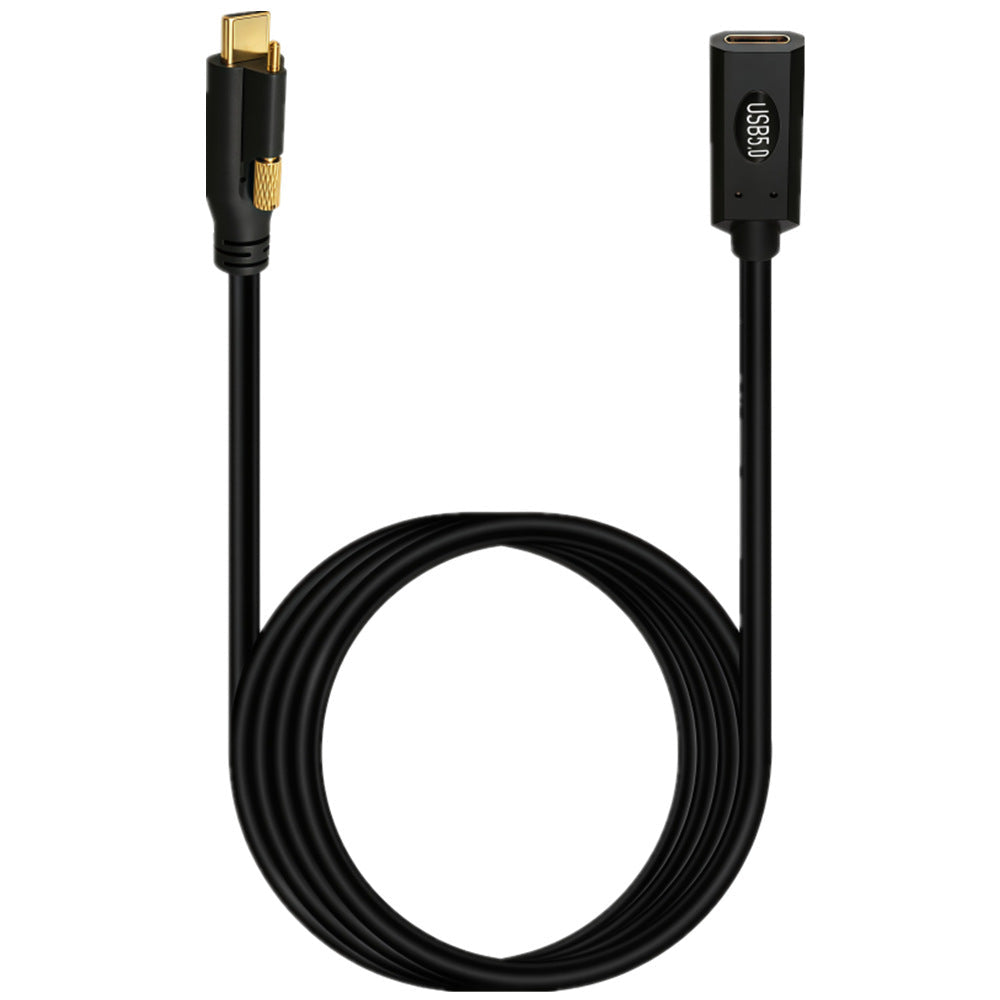 USB-C 240W PD extension cable with single locking screw