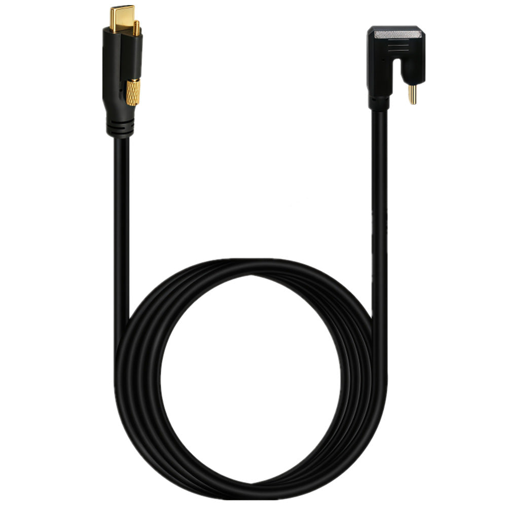 USB-C 240W right-angle U-shaped cable for camera capture card and industrial use