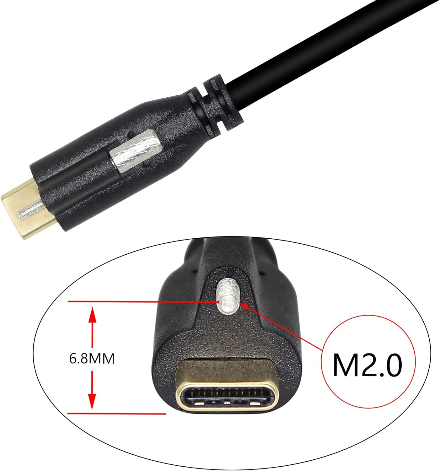 USB C male to male cable for cameras docking stations and custom builds