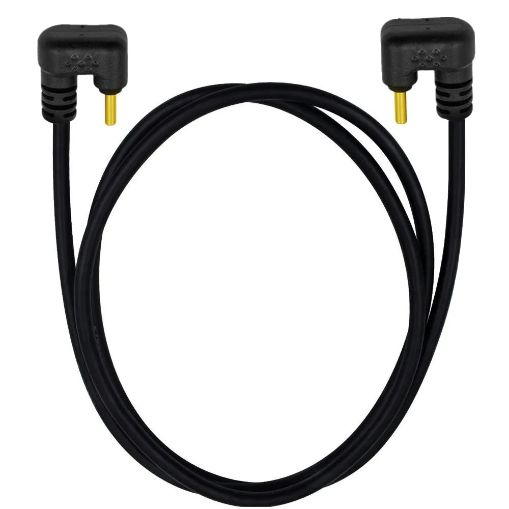Black USB-C male to male extension cable