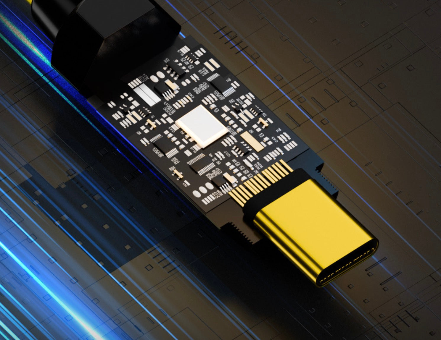 USB C cable supporting high speed data transfer and 8K video output