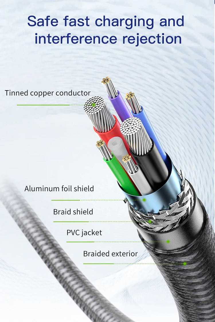 USB-C cable connected to laptop for fast charging