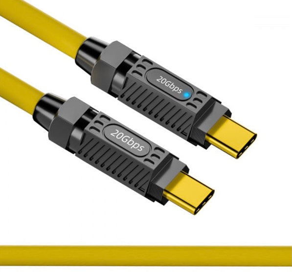 USB C cable featuring premium aluminium alloy connector housings
