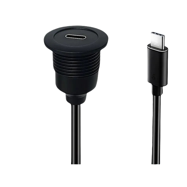 USB C dashboard mount cable for car RV and boat