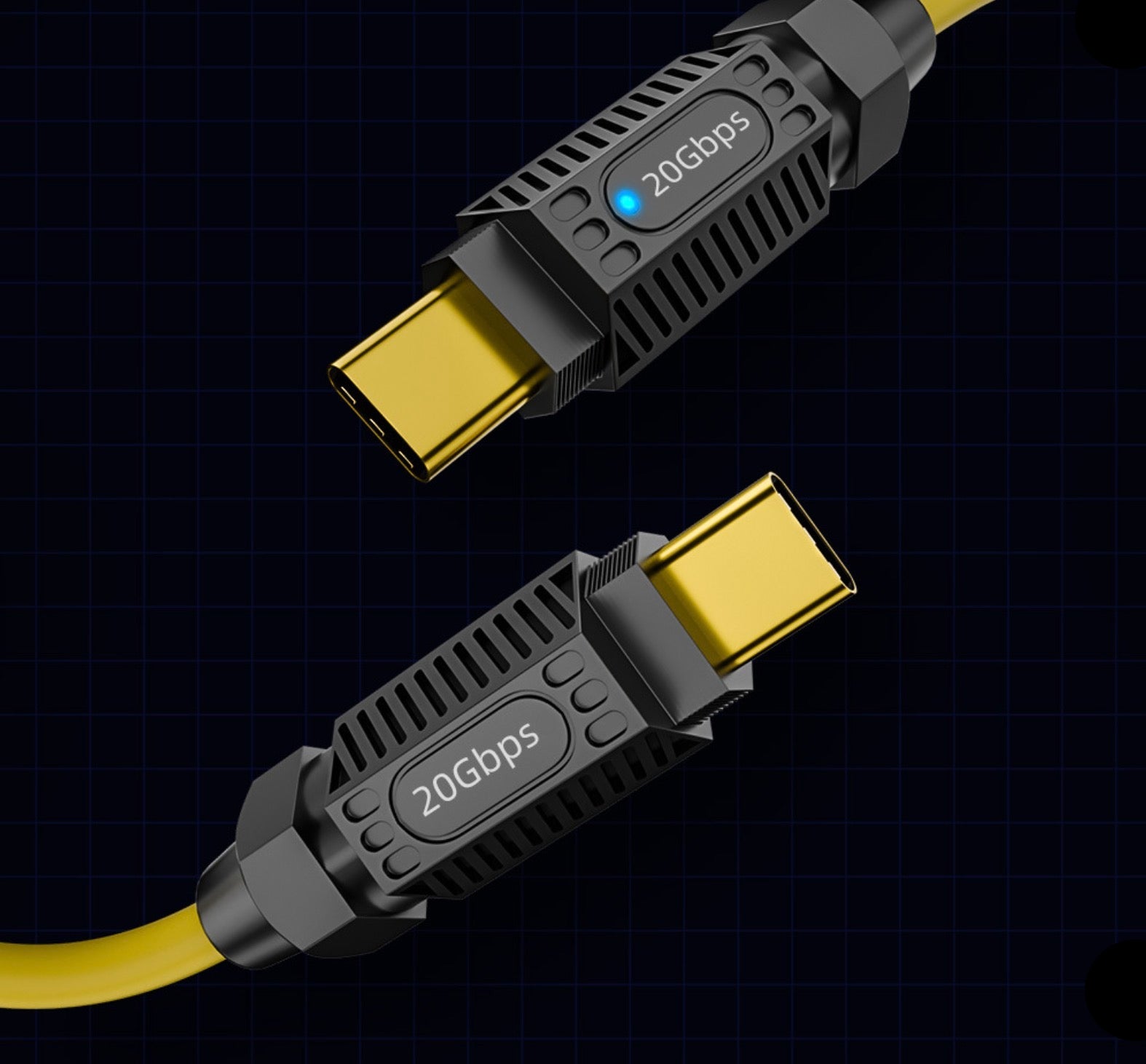 USB C coiled cable suitable for gaming content creation and professional workflows