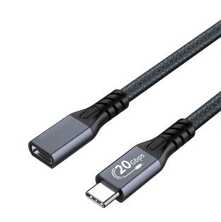 USB-C extension cable 100W fast charging braided design
