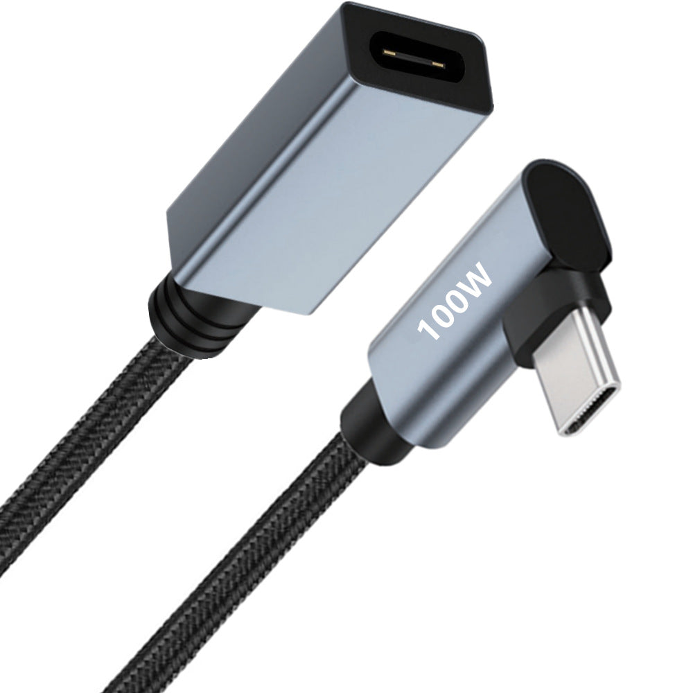 USB C extension cable with PD 100W fast charging
