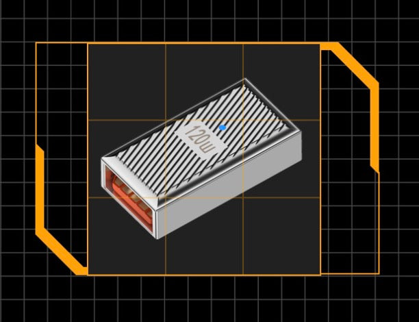 USB C female to USB A female OTG adapter showing compact metal construction