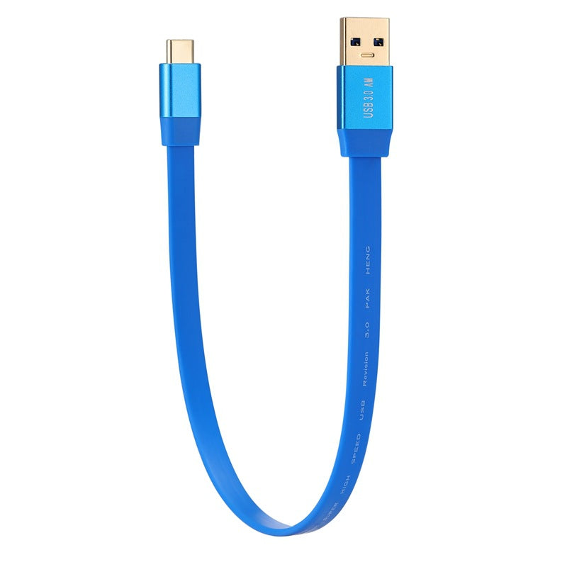 USB-C flat cable USB 3.0 Type-A to USB-C male 10Gbps