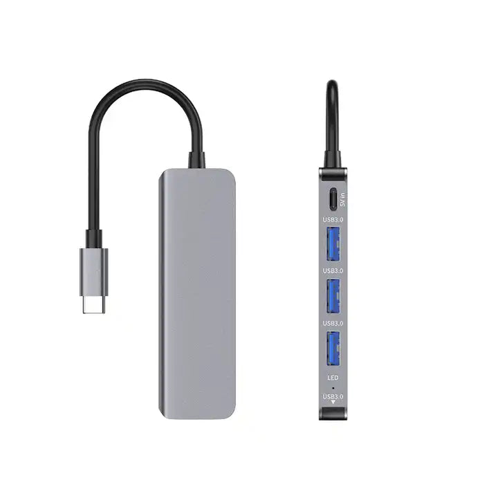 Overview of the compact USB-C 5-in-1 hub