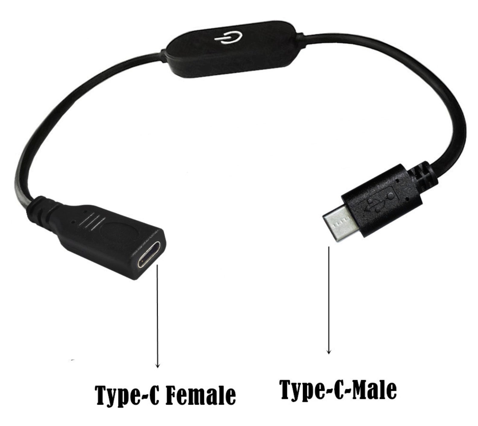 USB C inline touch light controller for LED strips and ambient lighting