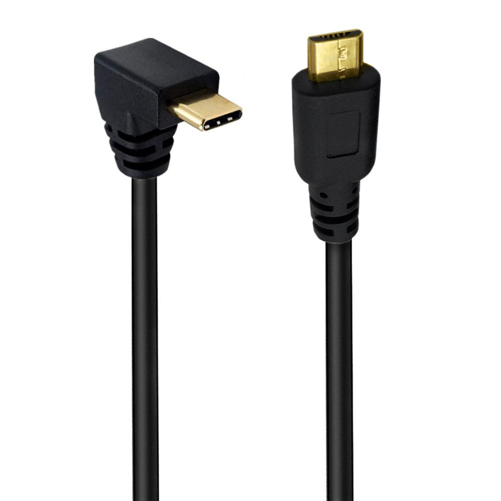 USB-C to Micro USB connector close up