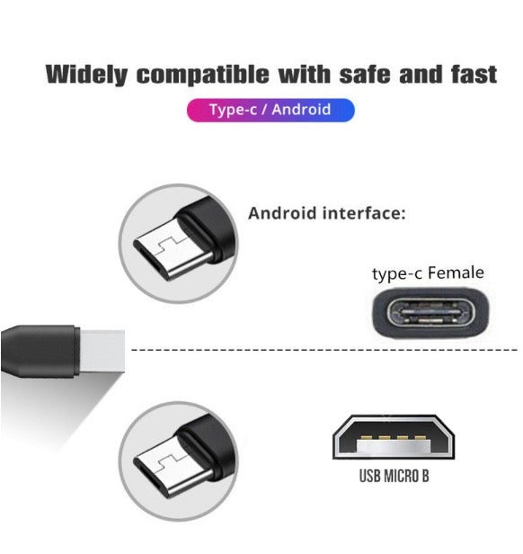 usb c splitter to micro usb adapter cable
