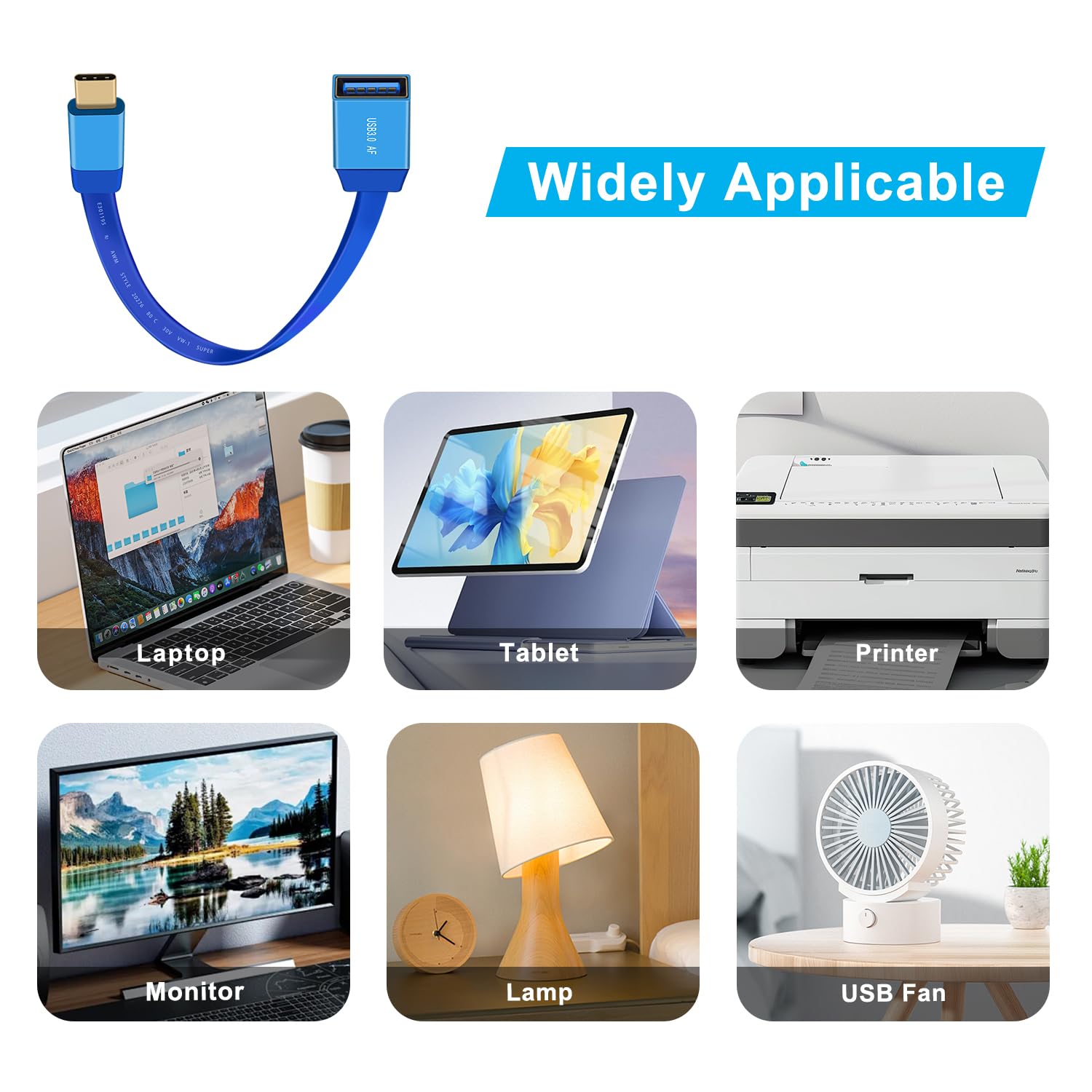 USB-C OTG cable for smartphone and tablet