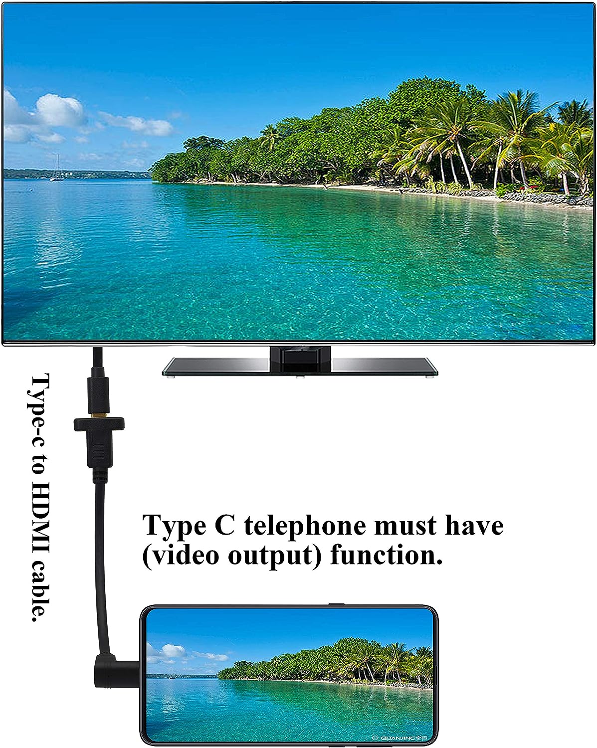 USB-C panel mount extension cable angled lead