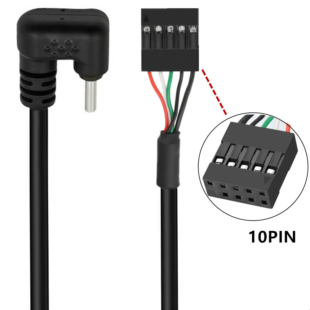 USB-C return-angle adapter cable