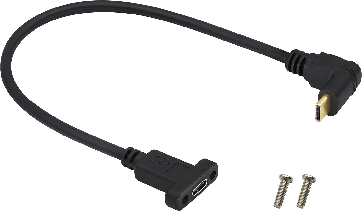 USB-C right angle extension cable for tight spaces