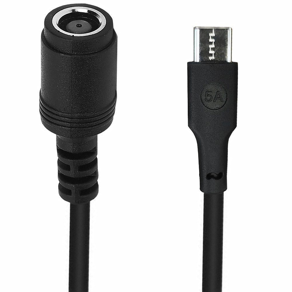 USB-C male to 7.4x5.0mm female DC power adapter cable
