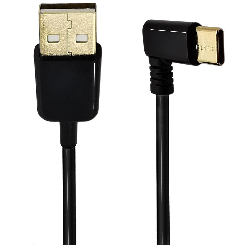USB C to USB A coiled cable for car charging