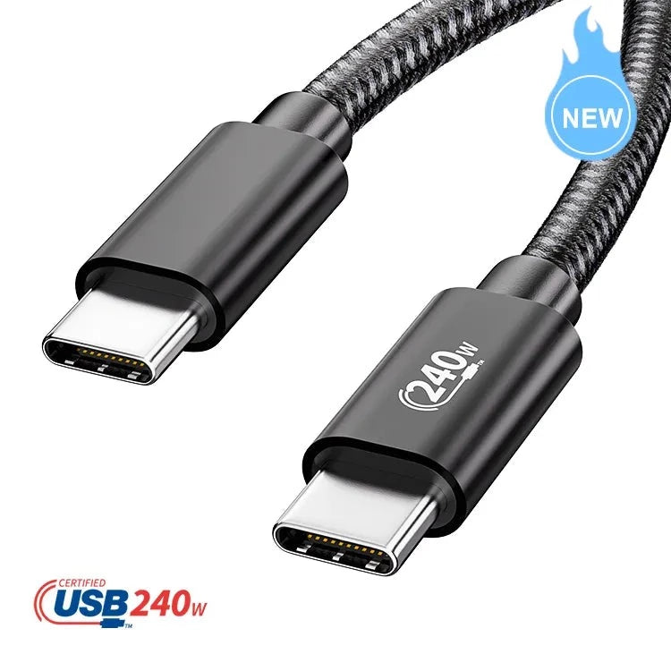 USB-C to USB-C cable 40Gbps high speed data transfer 5A