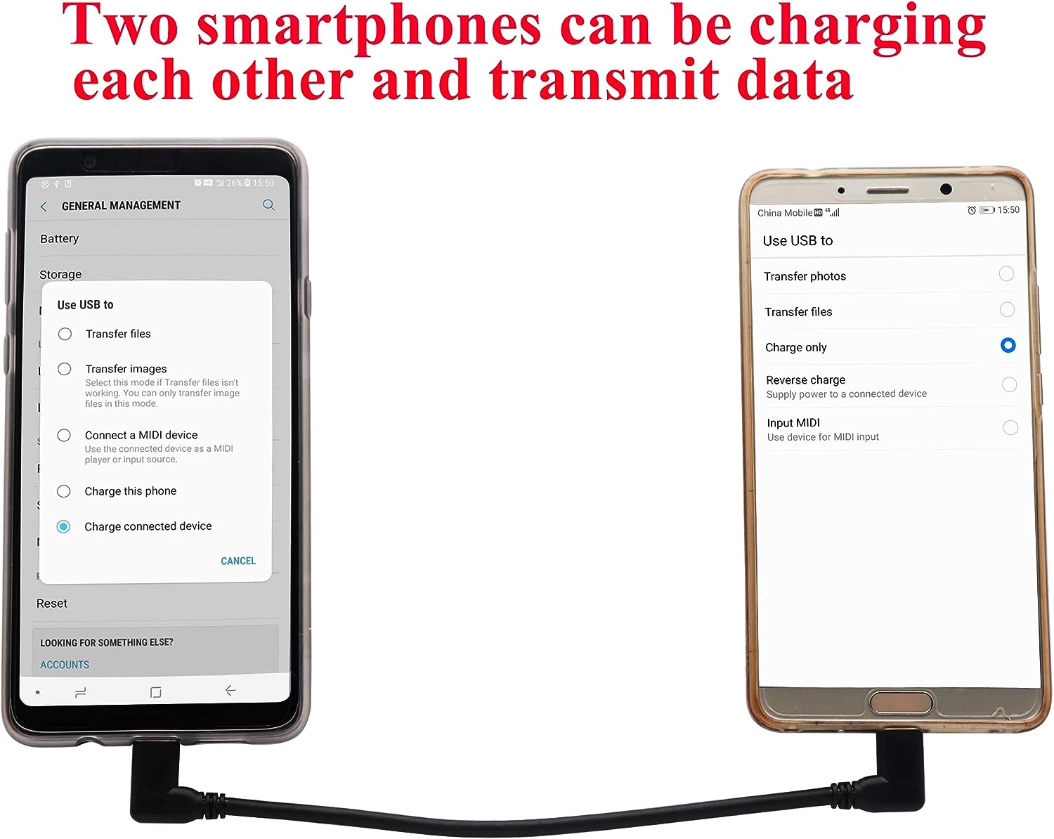 USB-C to USB-C 60W fast charging
