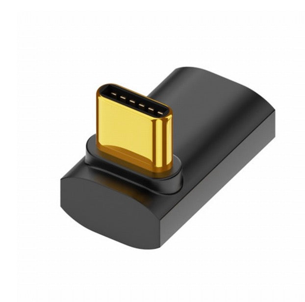 USB C upward angled extension adapter for compact device installations