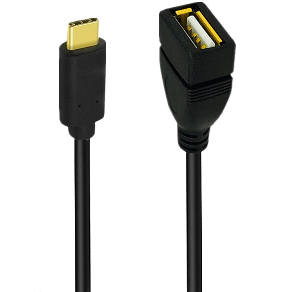USB-C to USB-A extension cable close-up