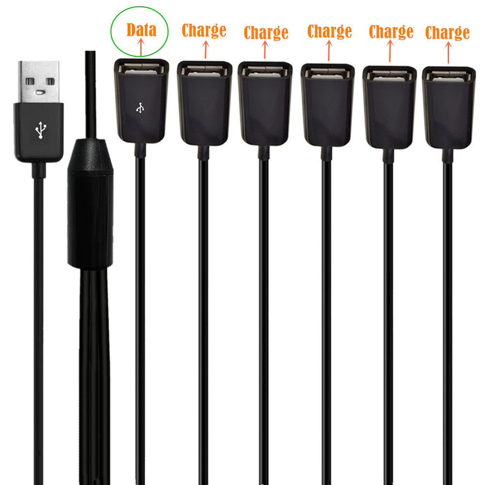 USB data sync splitter cable