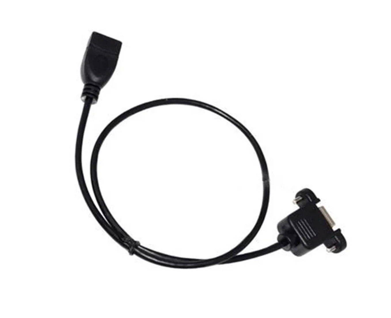USB 2.0 Type-B panel mount to USB Type-A female extension cable for printers scanners and USB peripherals