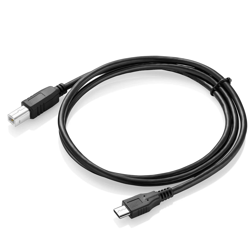 USB Type B data transfer cable with Micro USB connector