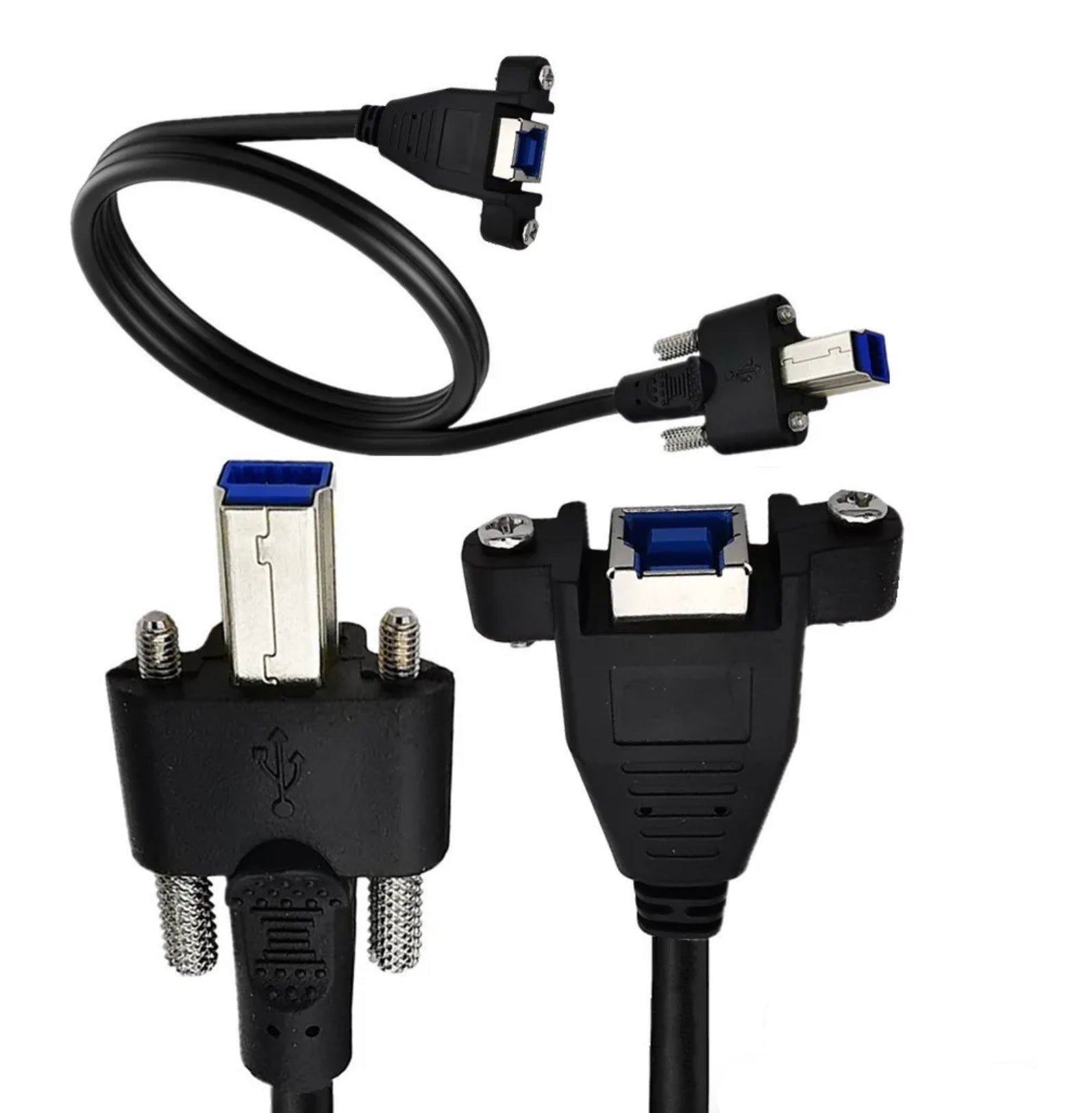 USB 3.0 Type-B extension cable for kiosks industrial equipment and custom enclosure installations