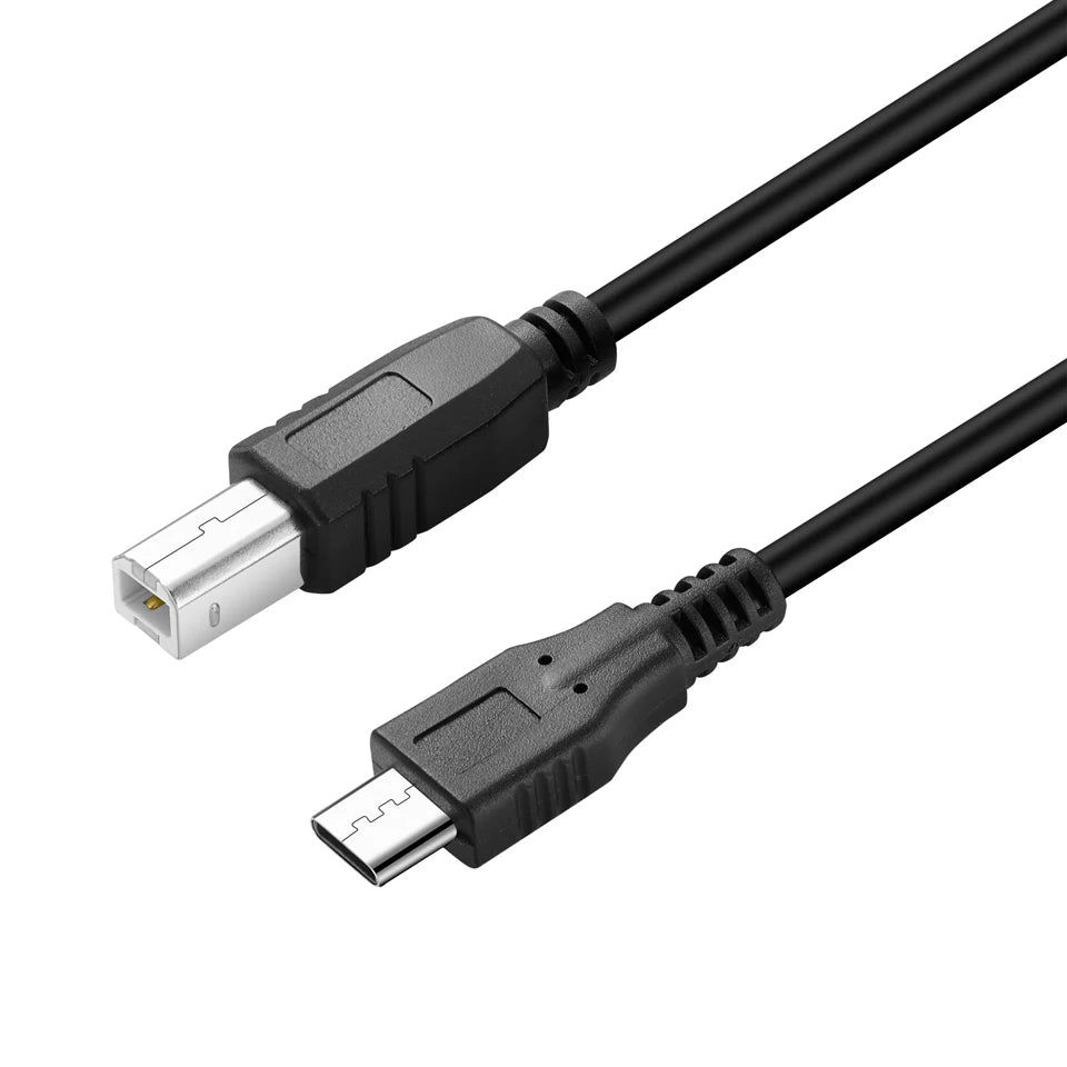 Micro USB to USB Type B cable for printers and scanners