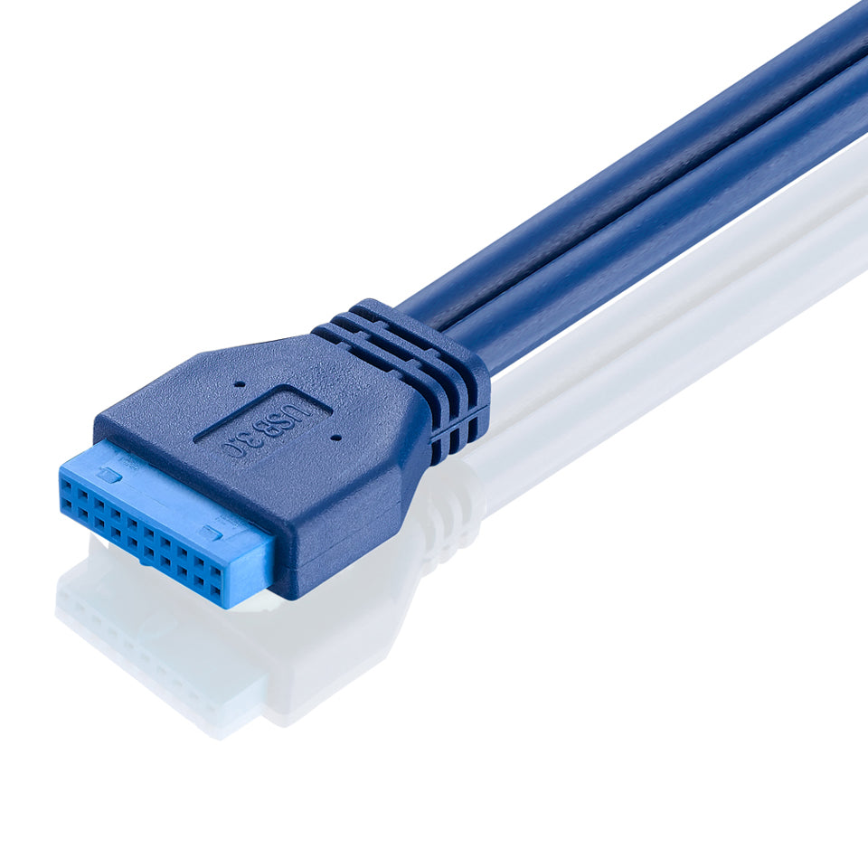 Internal routing of the USB 3.0 motherboard header extension cable