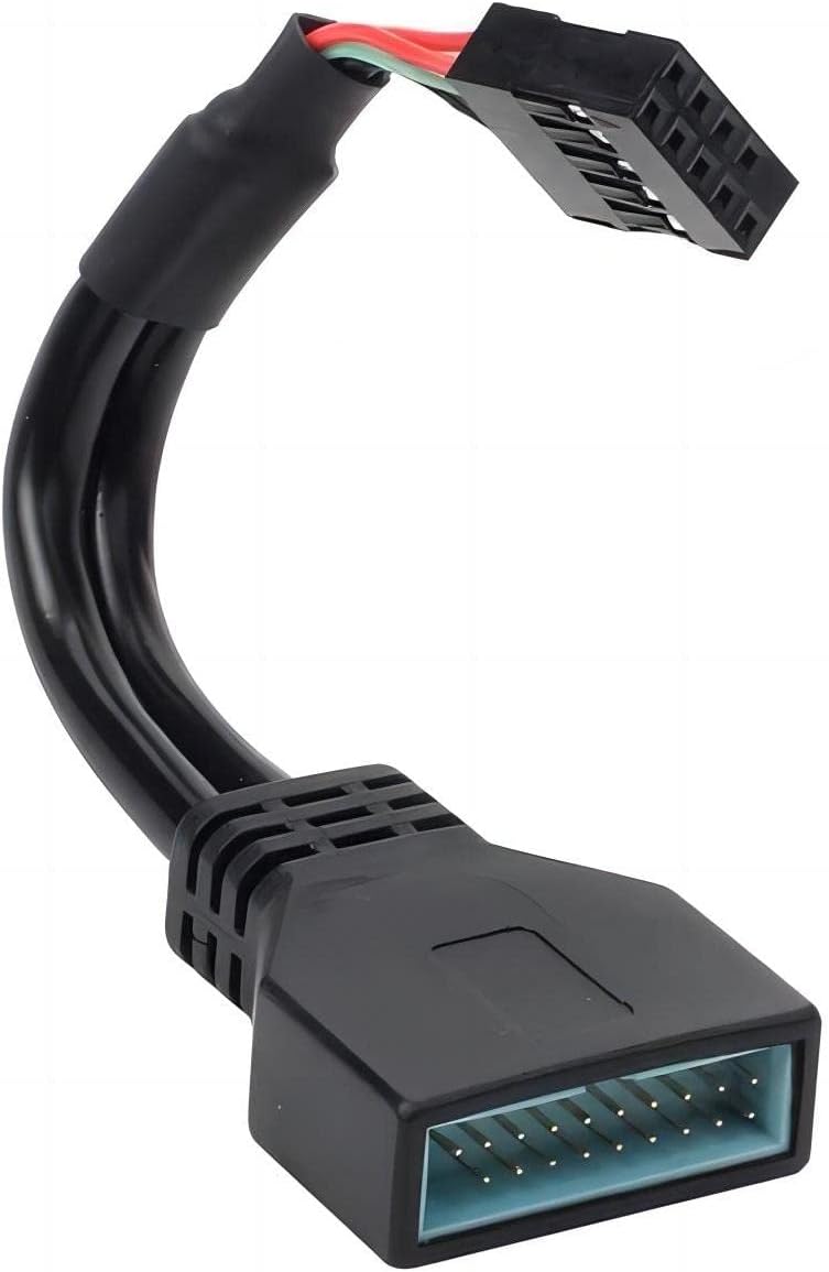 Black OBD-II diagnostic cable on a white background