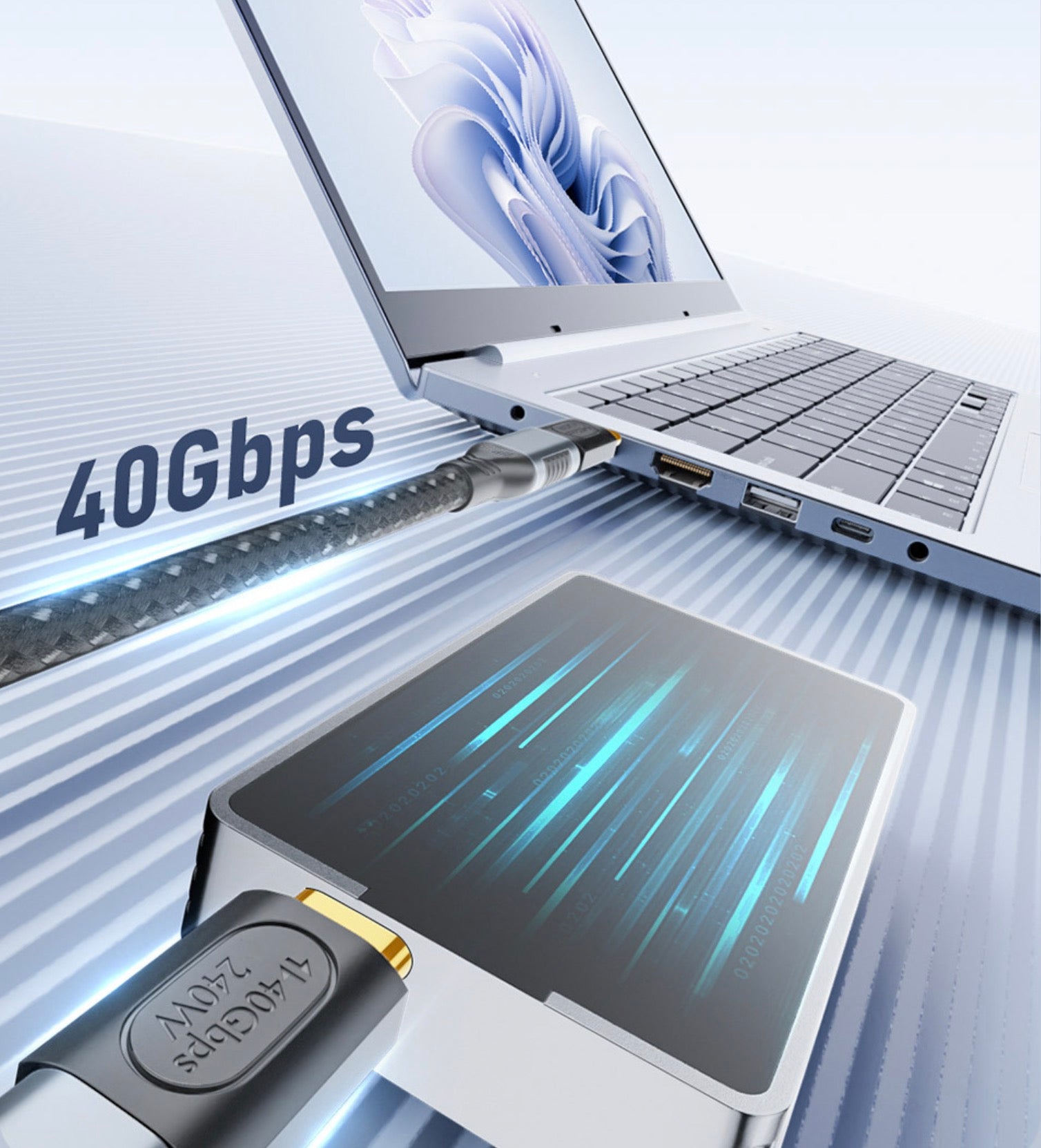 USB4 extension adapter supporting 8K 60Hz video output