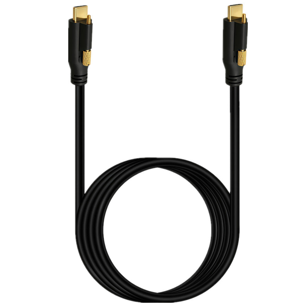 USB4 locking cable for industrial camera and machine vision equipment