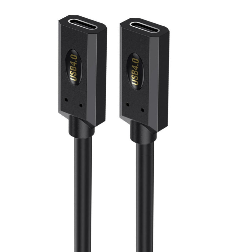 USB 4.0 USB-C female to female extension cable with 40Gbps support